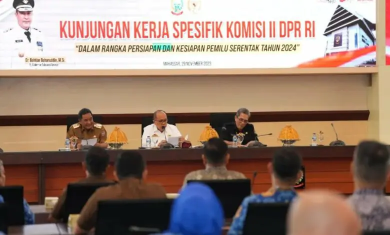 DPR RI Apresiasi Upaya Pemprov Sulsel Sukseskan Pemilu 2024 DPR RI Apresiasi Upaya Pemprov Sulsel Sukseskan Pemilu 2024