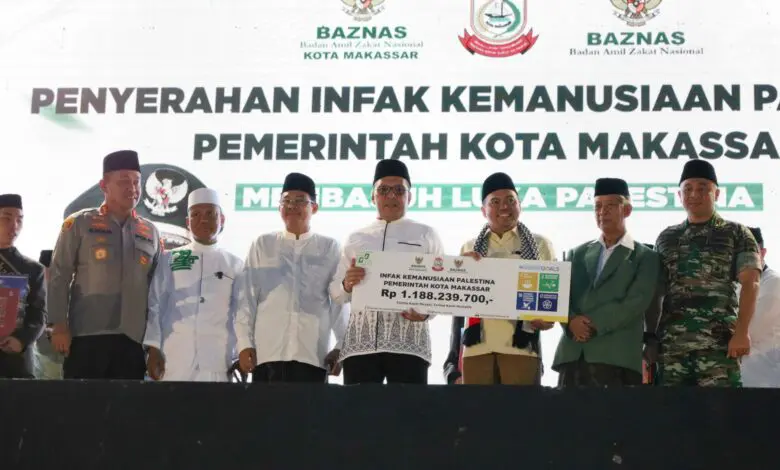 Pemkot Makassar Salurkan Rp1,18 Miliar Bantuan untuk Palestina Pemkot Makassar Salurkan Rp1,18 Miliar Bantuan untuk Palestina