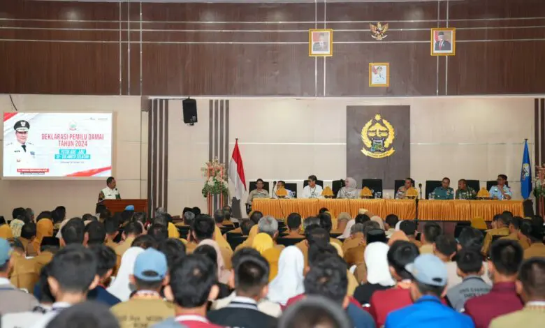 Deklarasi Pemilu Damai Forkopimda Sulsel Bersama Ketua OSIS dan UPT Disdik Deklarasi Pemilu Damai Forkopimda Sulsel Bersama Ketua OSIS dan UPT Disdik