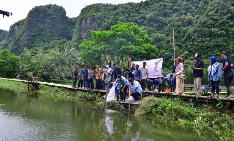 Lestarikan Kawasan Rammang-rammang, Pj Gubernur Bahtiar Tanam Sukun Hingga Tebar Benih Ikan Lestarikan Kawasan Rammang-rammang, Pj Gubernur Bahtiar Tanam Sukun Hingga Tebar Benih Ikan