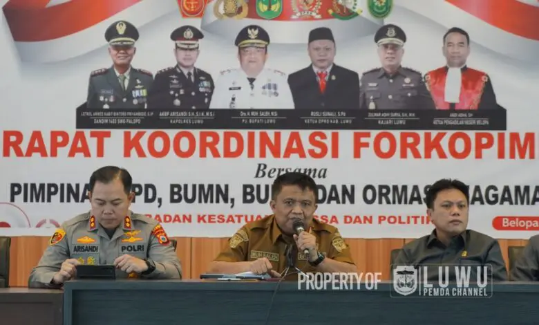 Sambut Hari Raya Idhul Fitri, Forkopimda Luwu Gelar Rakor Sambut Hari Raya Idhul Fitri, Forkopimda Luwu Gelar Rakor