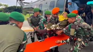 TNI AU Kembali Berhasil Mengevakuasi Korban Bencana Banjir di Luwu Sulsel (Foto: Penerangan TNI AU)