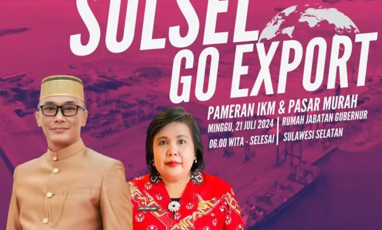 Hari ini Sulsel Lepas Ekspor Senilai Rp1 Triliun dan Gelar Pasar Murah di CFD Sudirman Hari ini Sulsel Lepas Ekspor Senilai Rp1 Triliun dan Gelar Pasar Murah di CFD Sudirman
