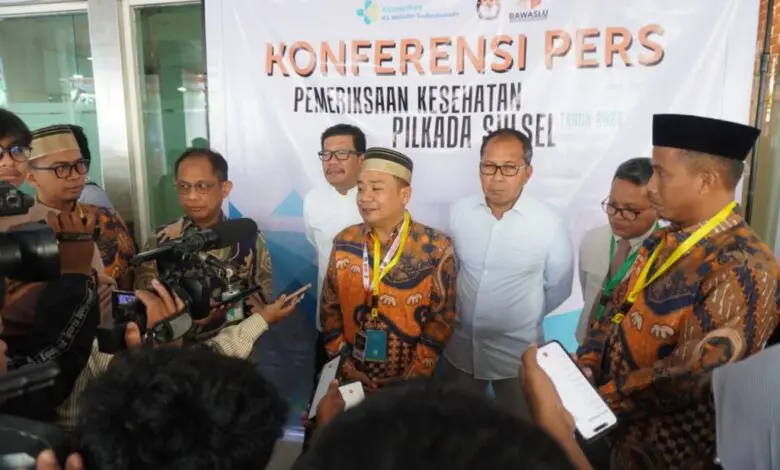 Pemeriksaan Kesehatan Cagub dan Cawagub Sulsel Gunakan 20 Indikator Pemeriksaan Kesehatan Cagub dan Cawagub Sulsel Gunakan 20 Indikator