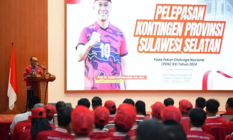 Zudan Semangati Atlet Sulsel Berlaga di PON Aceh-Sumut Zudan Semangati Atlet Sulsel Berlaga di PON Aceh-Sumut