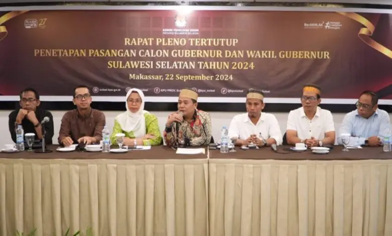 KPU Sulsel Tetapkan Andi Sudirman-Fatmawati dan Danny Pomanto-Azhar Arsyad Sebagai Paslon di Pilgub KPU Sulsel Tetapkan Andi Sudirman-Fatmawati dan Danny Pomanto-Azhar Arsyad Sebagai Paslon di Pilgub