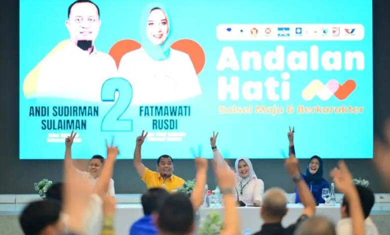 Pilgub Sulsel, 63 Legislator DPRD Sulsel Tetapkan Dukungan ke Andi Sudirman-Fatmawati Pilgub Sulsel, 63 Legislator DPRD Sulsel Tetapkan Dukungan ke Andi Sudirman-Fatmawati