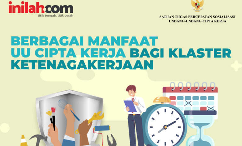 INFOGRAFIS: Berbagai Manfaat UU Cipta Kerja bagi Klaster Ketenagakerjaan