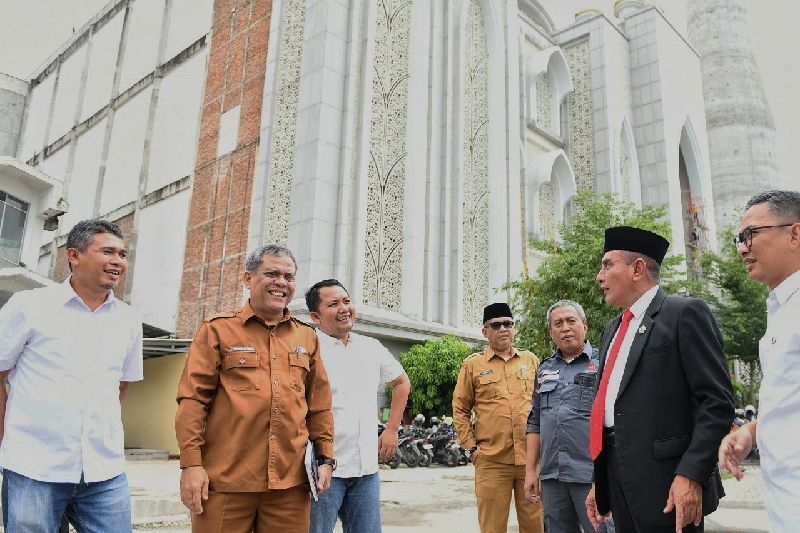 Gubernur Edy Rahmayadi Minta Pembangunan Masjid Agung Sumut Selesai Tepat Waktu