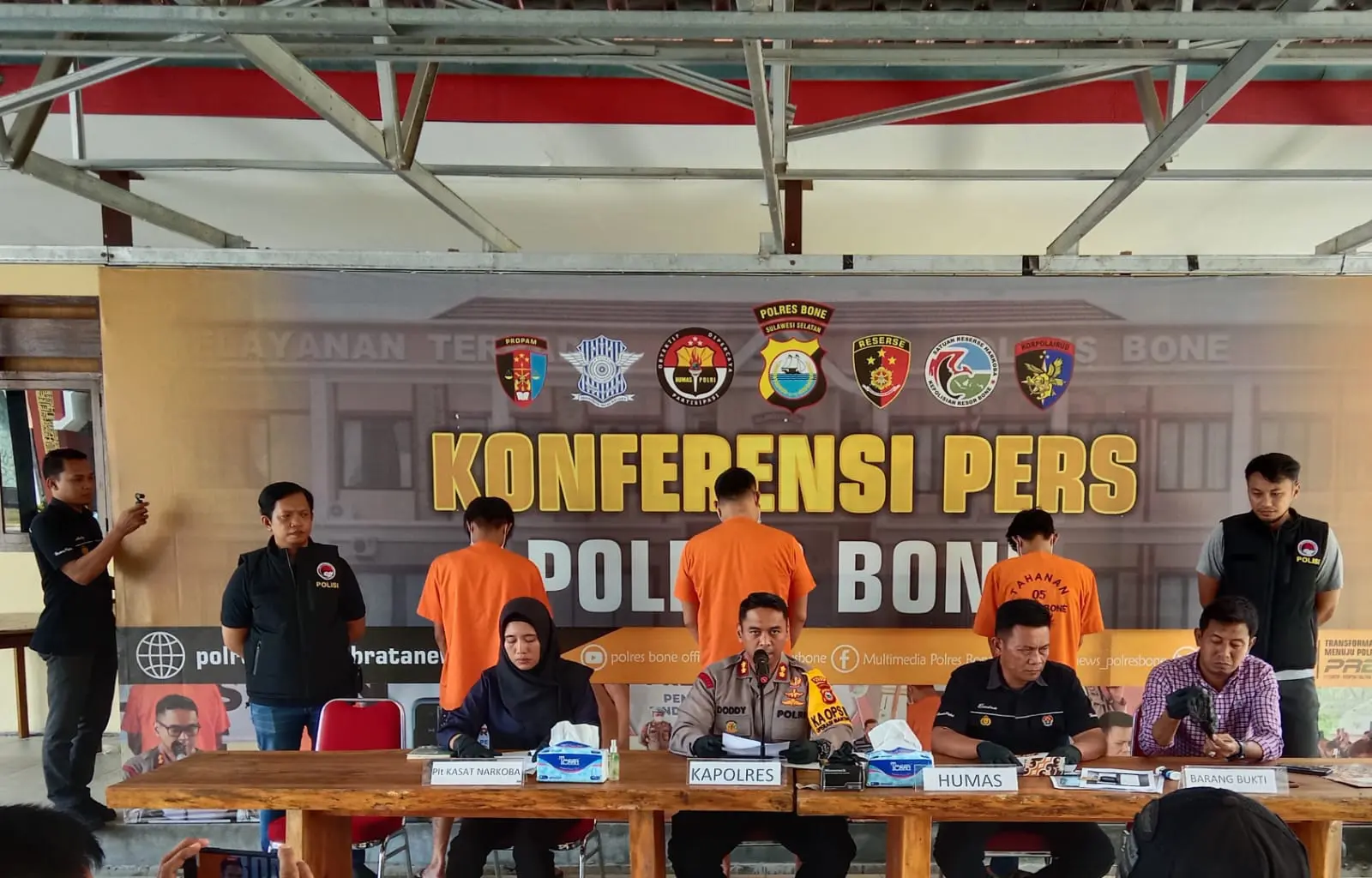 Polres Bone Ringkus 3 Bandar Narkoba, 52 Paket Sabu Gagal Diedarkan