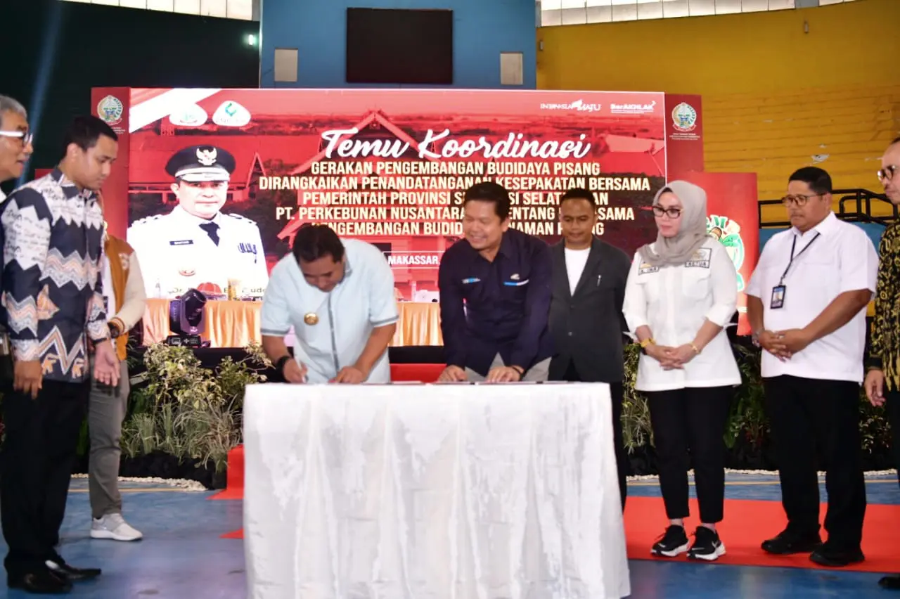Pemprov Sulsel Teken Kerjasama Pengembangan Budidaya Pisang dengan PTPN XIV