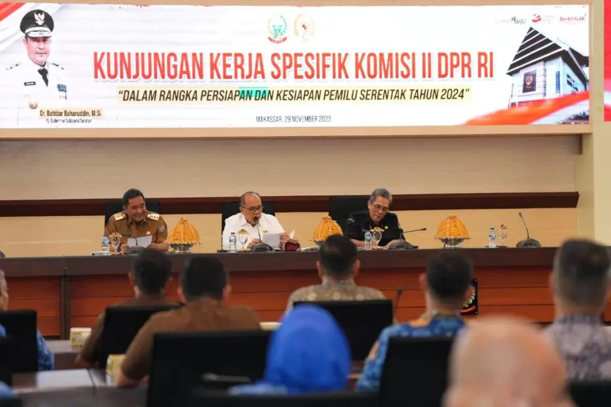 DPR RI Apresiasi Upaya Pemprov Sulsel Sukseskan Pemilu 2024
