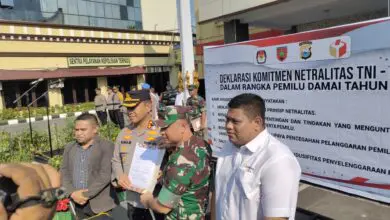 Polrestabes dan Kodim Makassar Deklarasi Netralitas Pemilu 2024