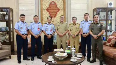 Dankosek II Marsma TNI Feri Yunaldi Pamit ke Wali Kota Makassar