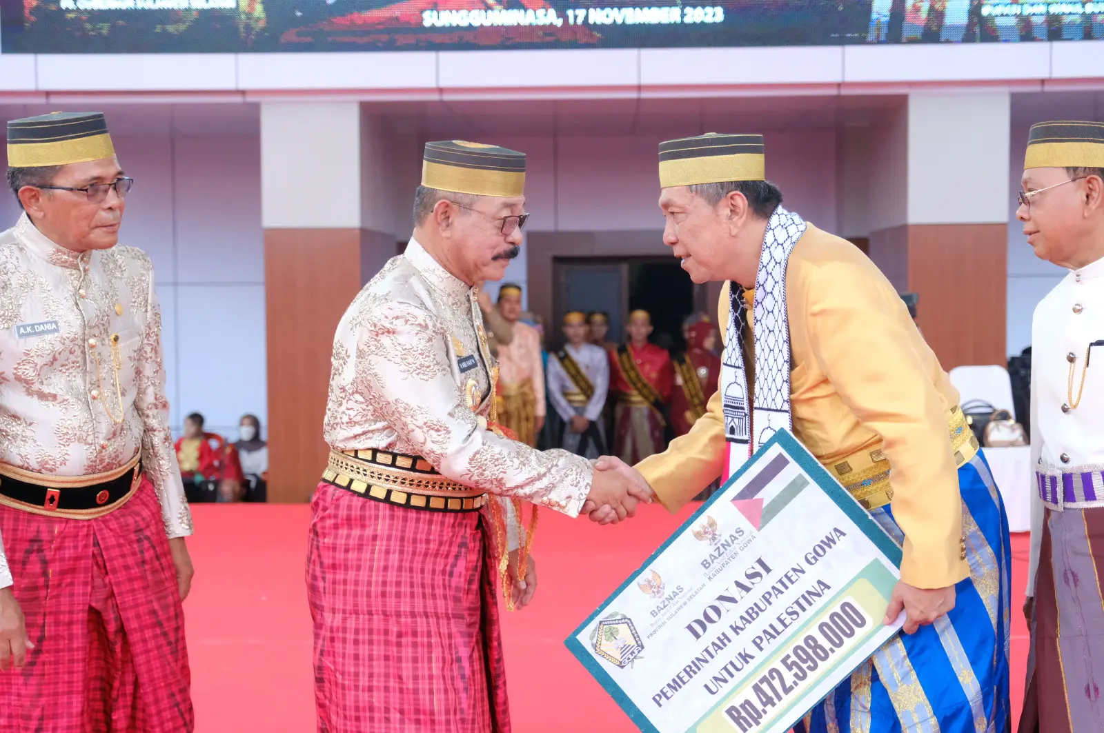 Pemkab Gowa Serahkan Bantuan untuk Palestina ke Baznas Sulsel