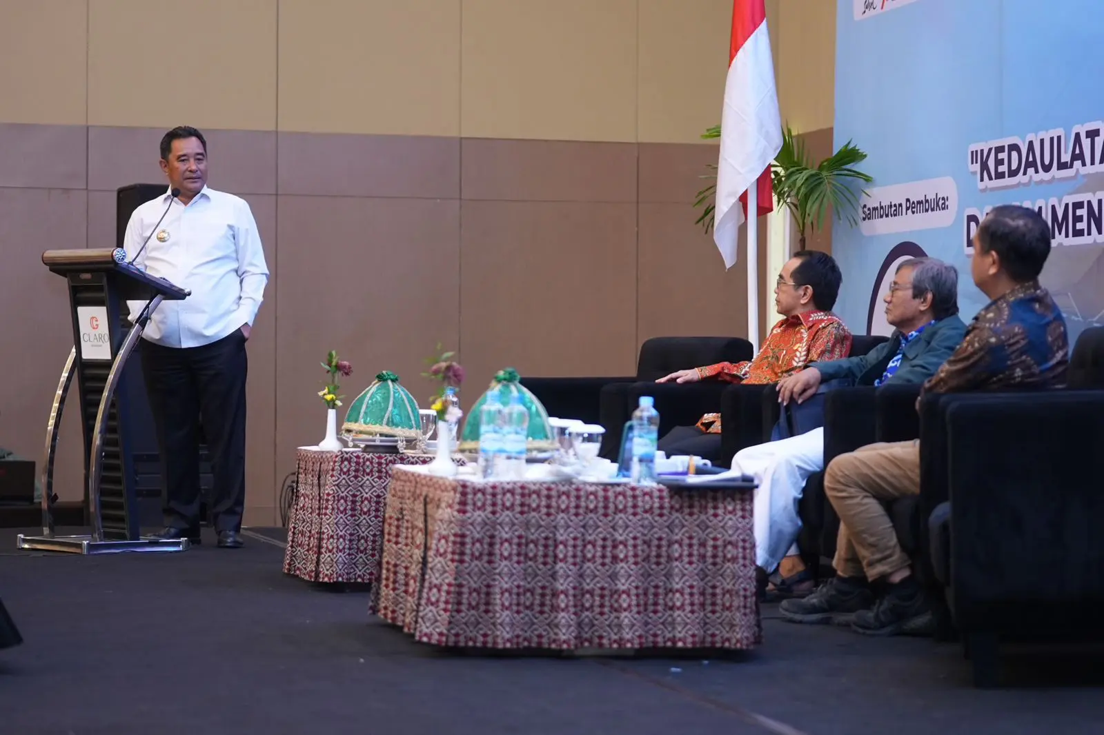Hadiri Raker Kedaulatan Maritim, Pj Gubernur Paparkan Potensi Laut Sulsel
