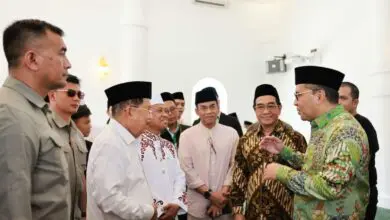 Mantan Wapres RI Jusuf Kalla Resmikan Masjid Hj Sitti Mang