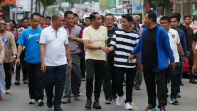 Pj Gubernur dan Kapolda Sulsel Olahraga Pagi di Kota Sengkang