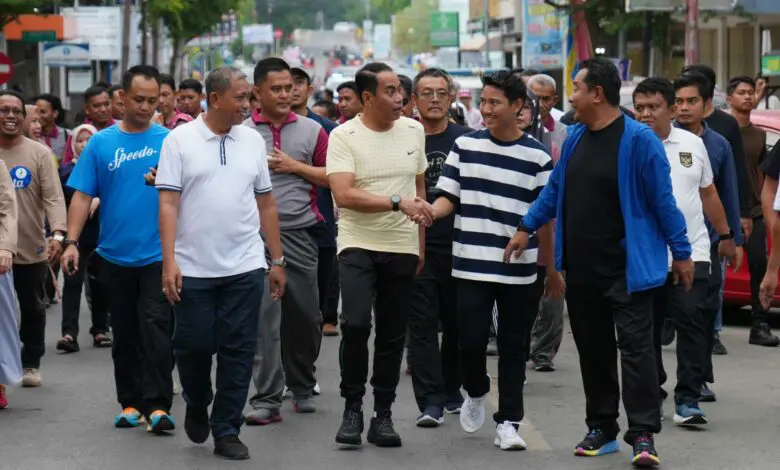 Pj Gubernur dan Kapolda Sulsel Olahraga Pagi di Kota Sengkang