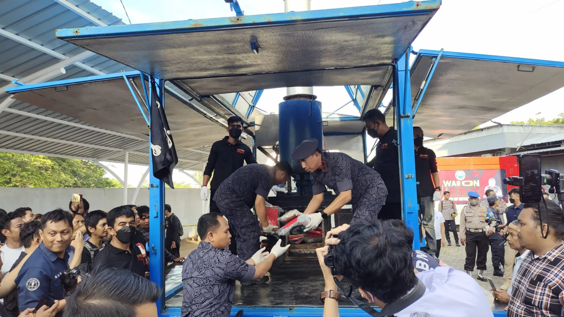 BNNP Sulsel Musnahkan Barang Bukti Kejahatan Narkotika Pengungkapan 2023