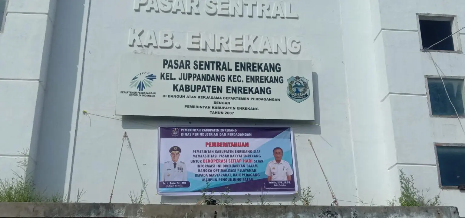 Penuhi Arahan Pj Gubernur Sulsel, Pasar Sentral Enrekang Buka Tiap Hari