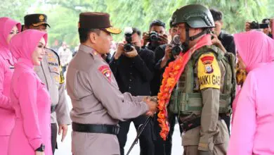 Kapolda Sulsel Sambut Satgas Tindak Operasi Damai Cartenz