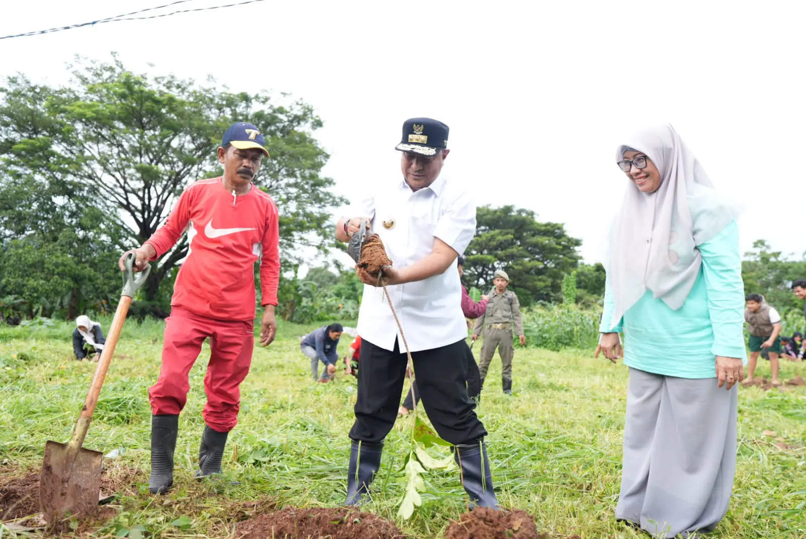 Pj Gubernur Tanam Sukun Bersama Pemuda di Sudiang