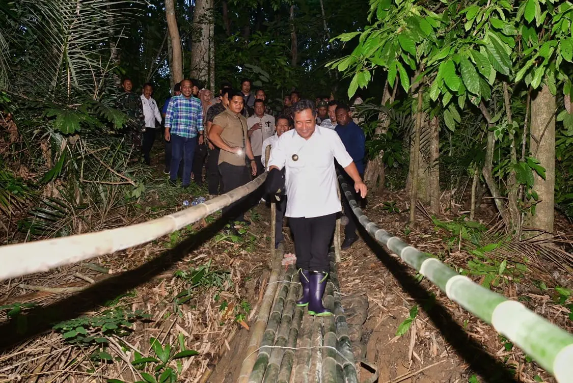 Berjalan Kaki Hingga Pelosok, Perjuangan Pj Gubernur Galakkan Budidaya Pisang Cavendish
