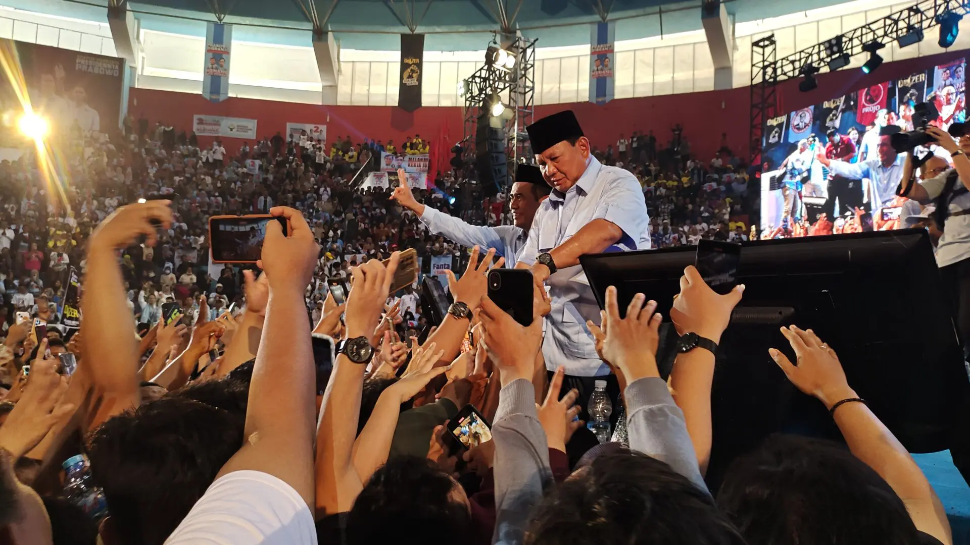 Prabowo Mengaku Rasakan Getaran Dukungan Arus Bawah di Sulsel
