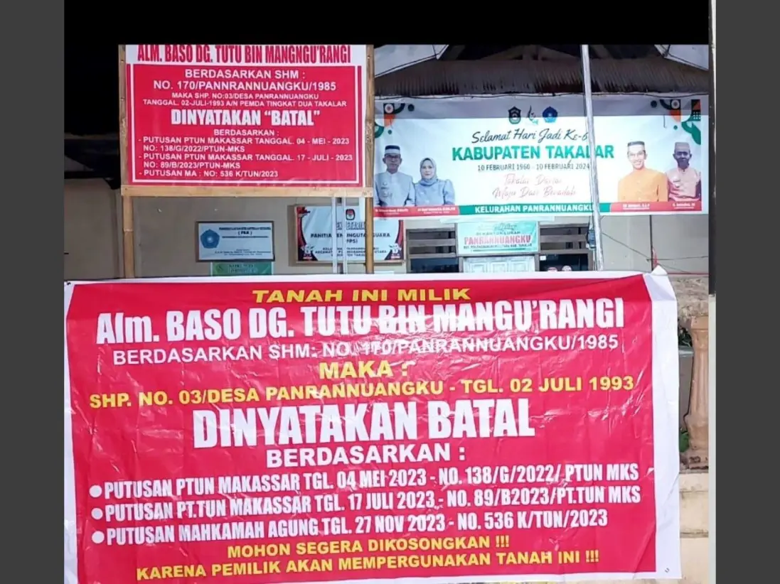 Kantor Lurah Panrannuangku Disegel, Begini Duduk Perkaranya