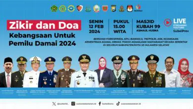 Dzikir dan Doa Kebangsaan akan Digelar Serentak di Sulsel Jelang Pemilu 2024