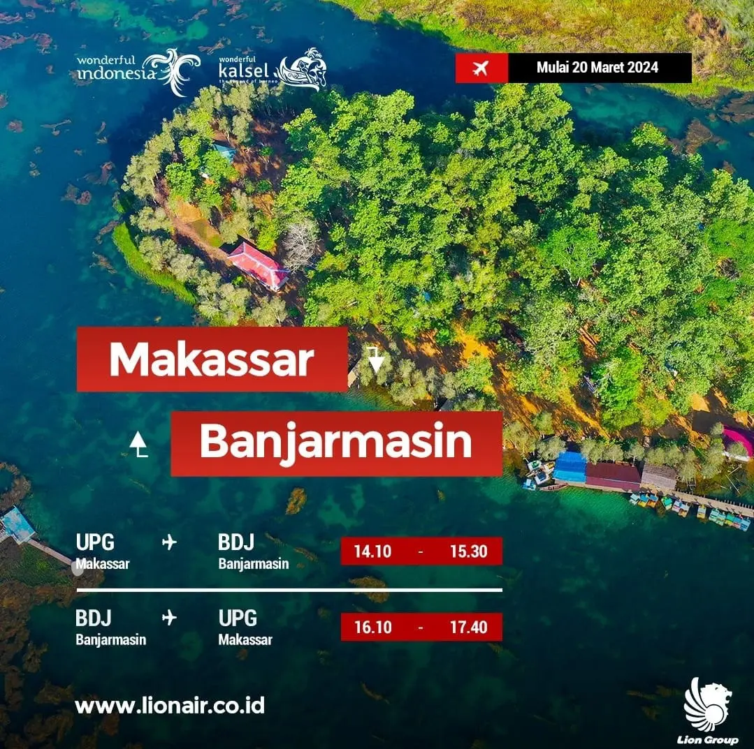 Pj Gubernur Bahtiar: Penerbangan Makassar-Banjarmasin Perkuat Posisi Sulsel Hub KTI