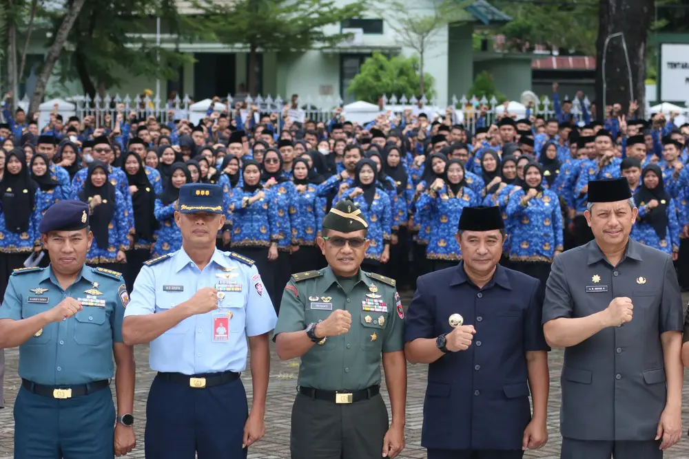 Kapoksahli Mewakili Pangdam XIV/Hsn, Hadiri Penyerahan SK PPPK oleh Pj Gubernur Sulsel
