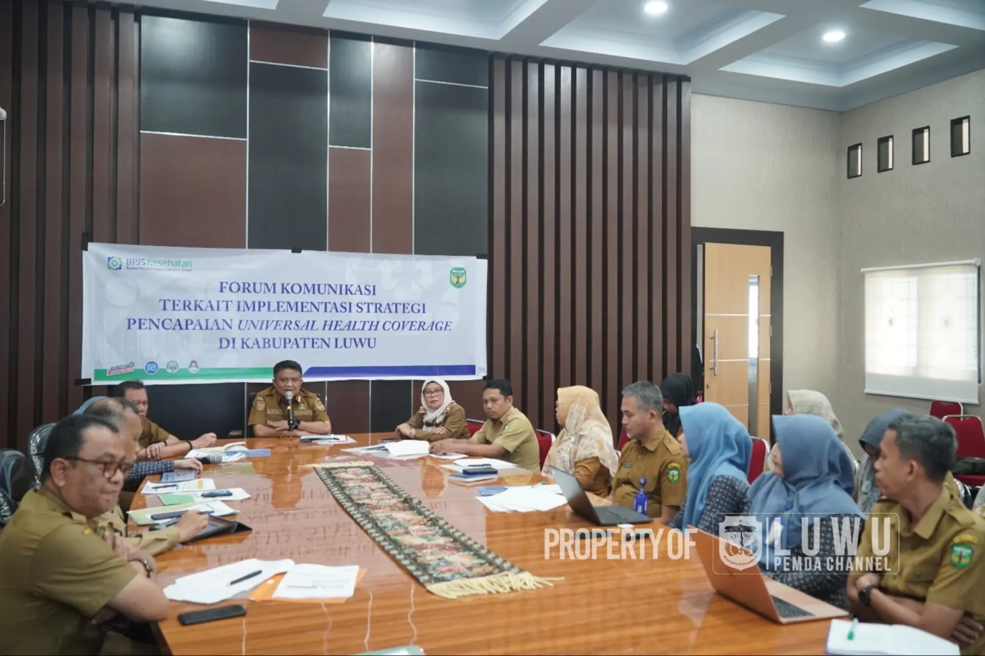 Pj. Bupati Luwu Pimpin Rapat Strategi Pencapaian UHC Tahap 1