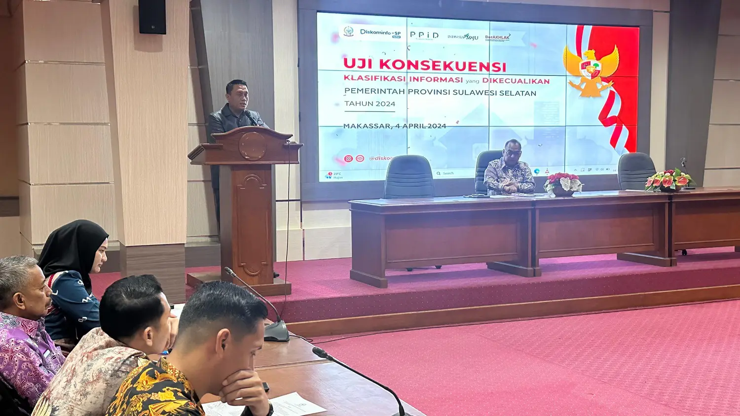 Rapat Uji Konsekuensi DIK Lingkup Pemprov Sulsel, Digelar Diskominfo-SP dan PPID