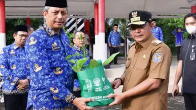 Peringati Hari Kesadaran Nasional, Pj Gubernur Sulsel Serahkan 4.100 Bibit Pohon dan SK 2.341 PPPK