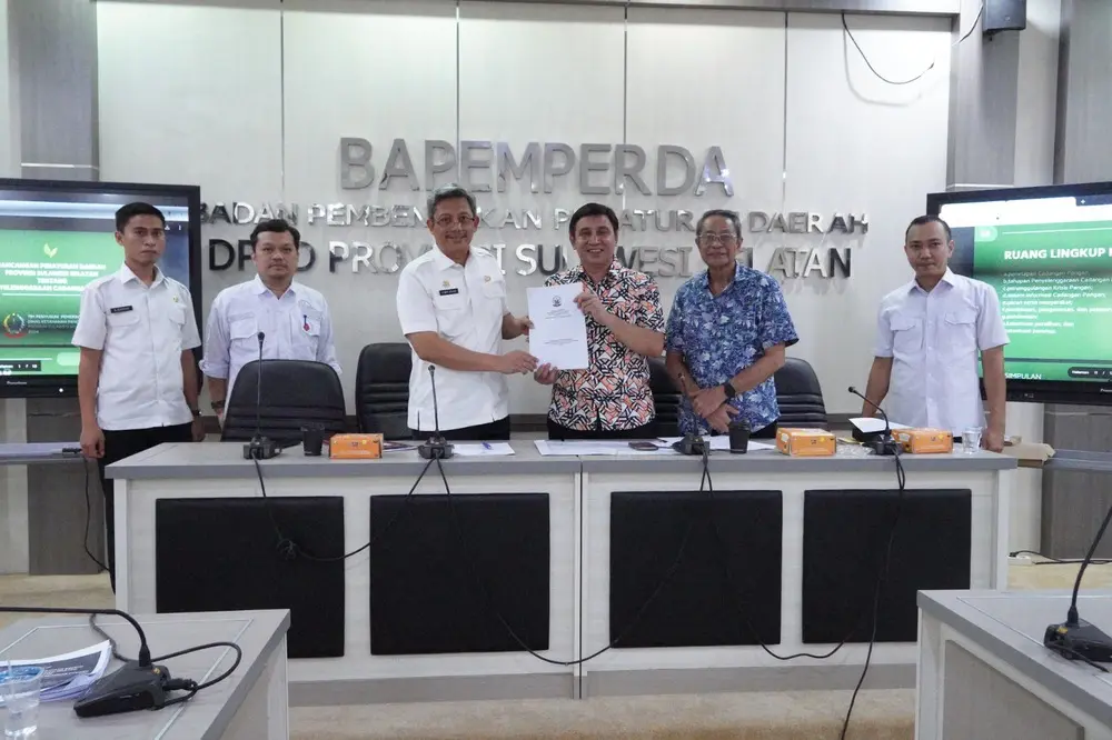 Pj Sekda Sulsel Gelar Rapat Bersama Bapemperda DPRD Sulsel