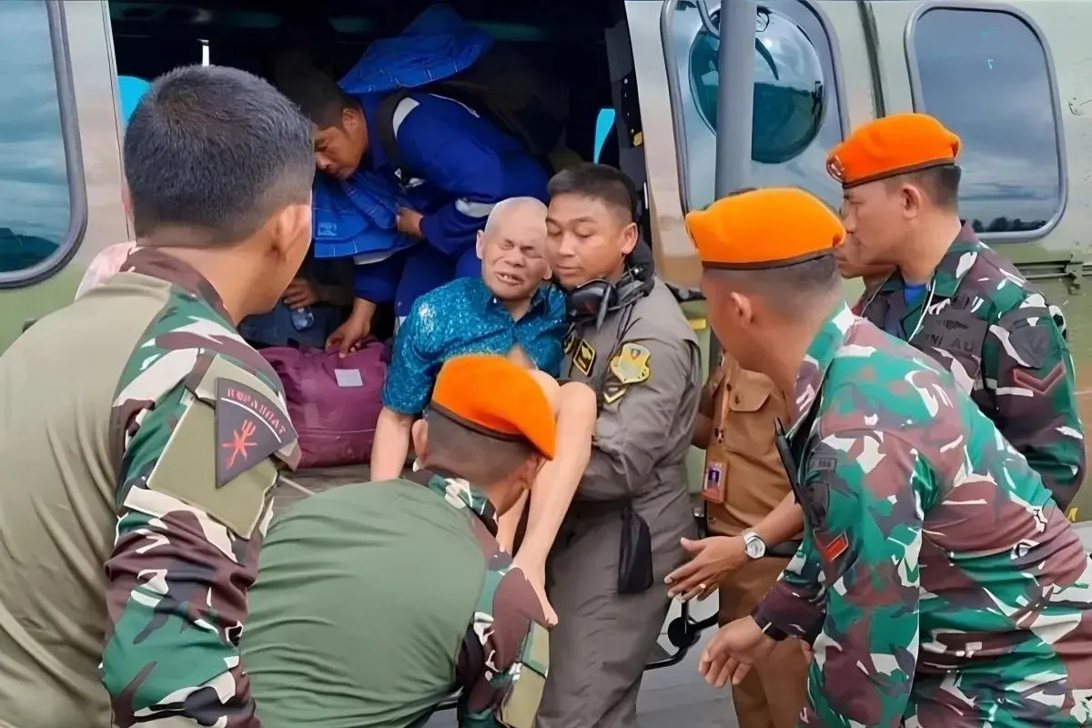 36 Korban Bencana Banjir di Sulsel, Dievakuasi dengan Menggunakan Helikopter TNI AU