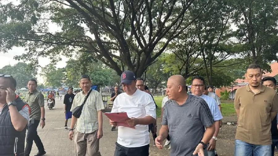 Pj Gubernur Bahtiar Kembali Tinjau Lokasi Stadion di GOR Sudiang Makassar