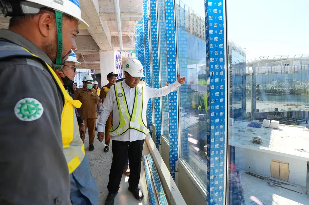 Progres Pembangunan RS OJK di CPI Makassar Sudah 78 Persen