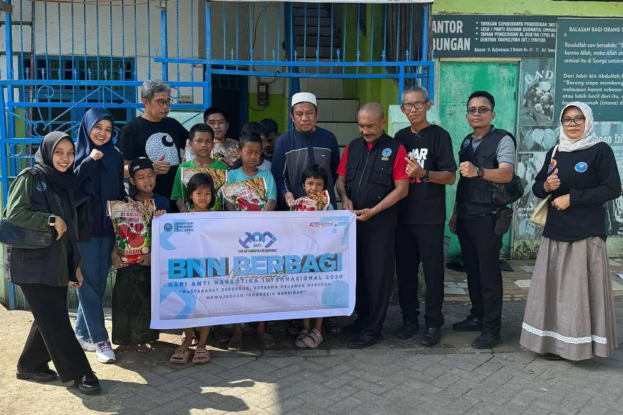 BNNP Sulsel Berbagi Kepedulian Menjelang Hari Anti Narkoba