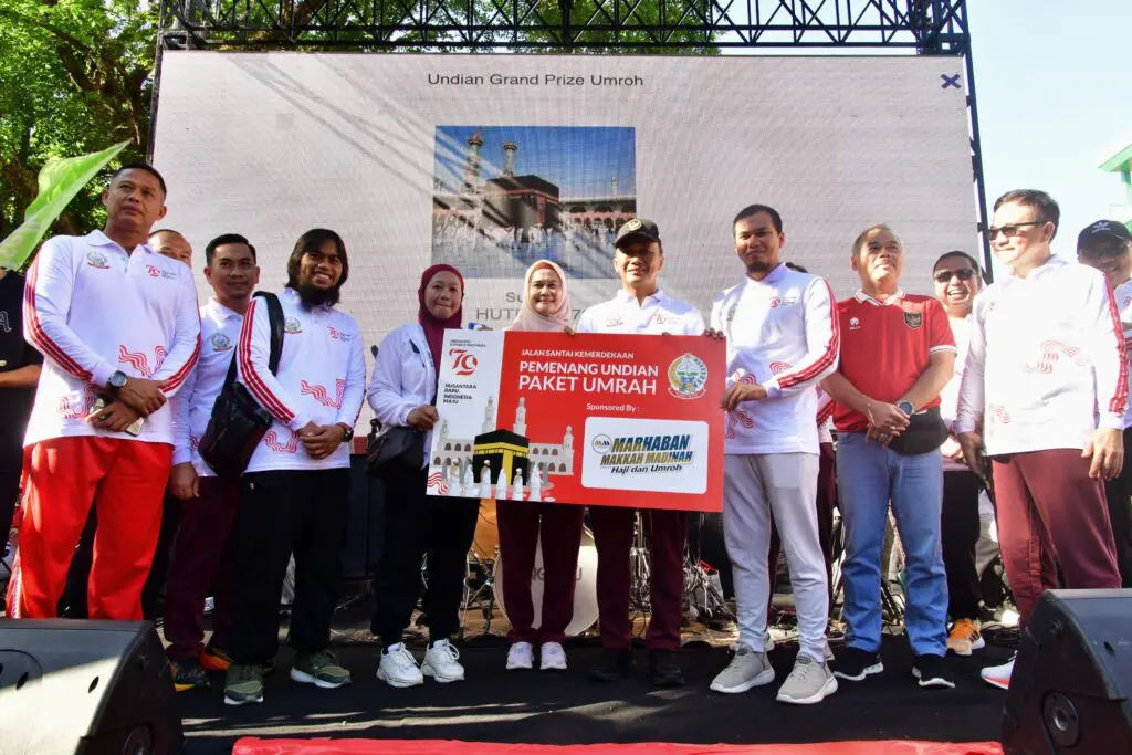 Peserta Jalan Santai HUT ke 79 RI di Sulsel Tembus 10 Ribu