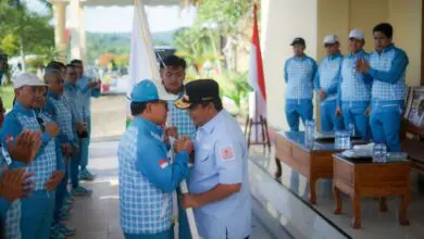 Lepas 59 Atlet Kontingen PON, Pj Gubernur Bahtiar: Jaga Nama Baik Sulbar 