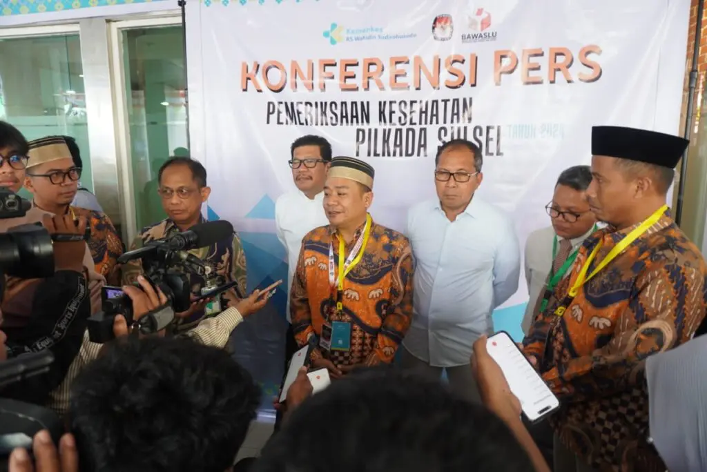 Pemeriksaan Kesehatan Cagub dan Cawagub Sulsel Gunakan 20 Indikator