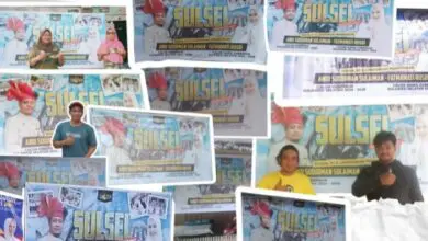 3.059 Spanduk Andi Sudirman-Fatmawati Dipasang Relawan Tim Dozer di Seluruh Desa di Sulsel