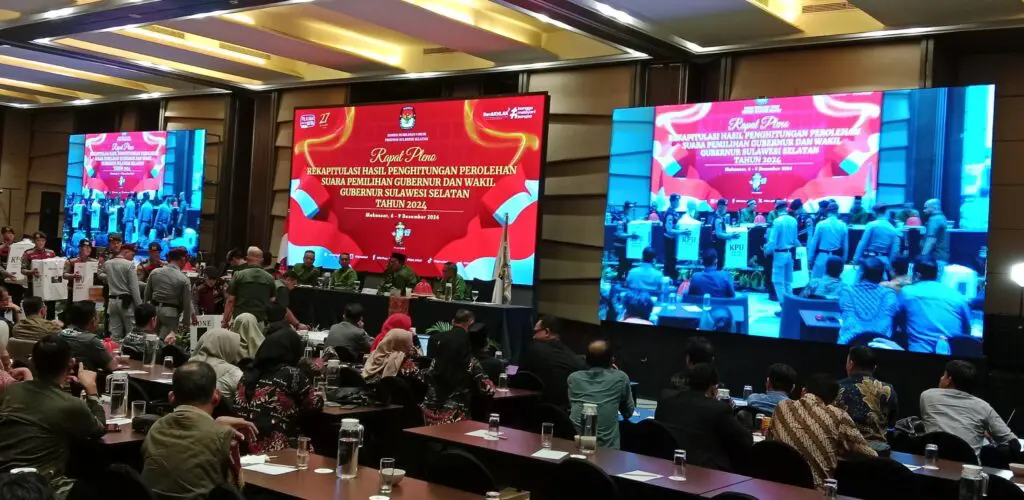 Diumumkan 15 Desember, KPU Sulsel Mulai Rekapitulasi Perhitungan Suara Pilkada Serentak