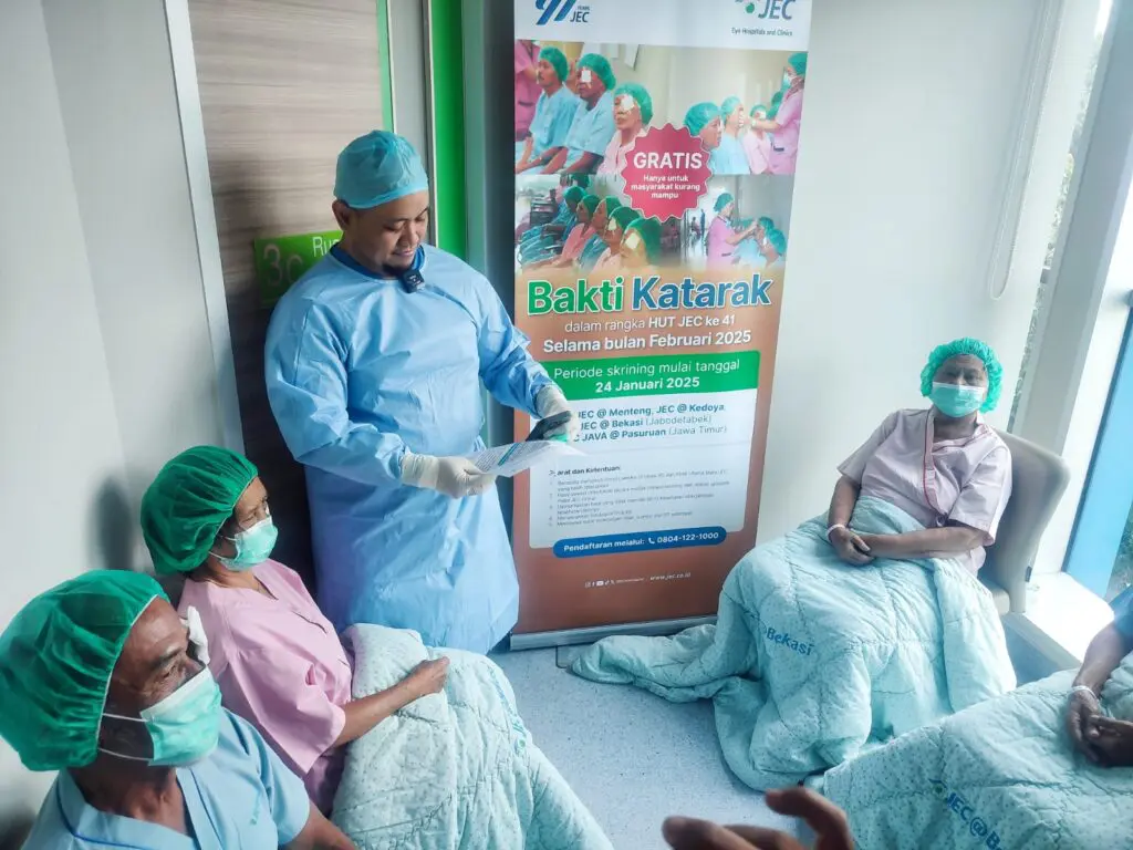 Memperingati Hari Jadi Ke 41, JEC  Gelar Operasi Katarak Gratis Dimulai Di Bekasi Dengan Target 150 Penderita
